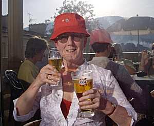 [ Drinking ]